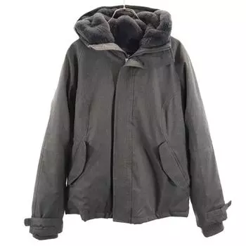 Tna Long sleeve Down jacket L Gray hood Men s Used