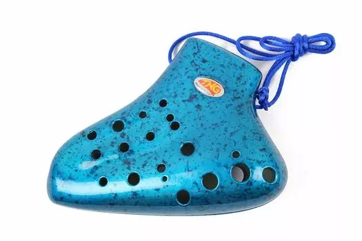 TNG Ocarina музыкальный инструмент пластик AC Ocarina духовой духовой смола аппликатура в комплекте [12 отверстий/трипл/альт/до тон] (синий) синий
