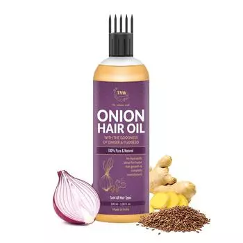 TNW-The Natural Wash Onion Hair Oil для сильных и здоровых волос с экстрактами масла черного тмина | Луковое масло предотвращает выпадение волос 100 мл