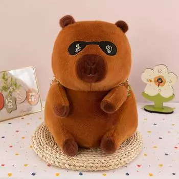 To Be Rich Capybara Мягкая игрушка Тыква Рюкзак Capybara Мягкая кукла Друзья Подарок 25cm-capybara