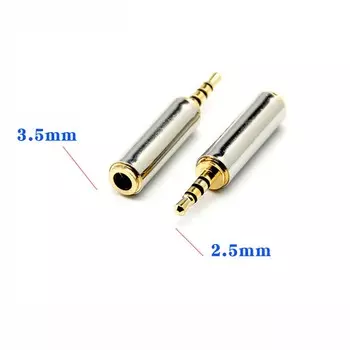 to Female 3.5 mm Plug 2.5 mm to 3.5 mm Audio Adapter Earphone Amplifier Audio Plug Audio Connector 2.5 male to 3.5 female