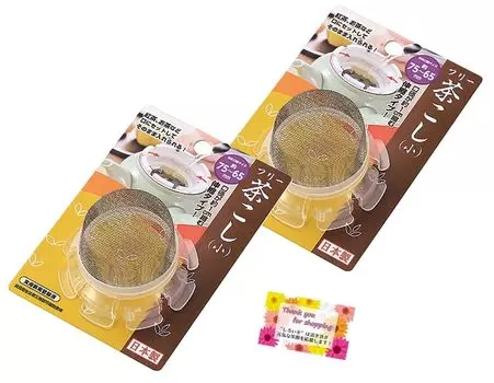 to fit into cups and Free tea strainer Shrinks 1cm Compatible with black tea of [Stretchable teapots] (small) mugs, tea, glasses, approx. 75-65mm [Set белый