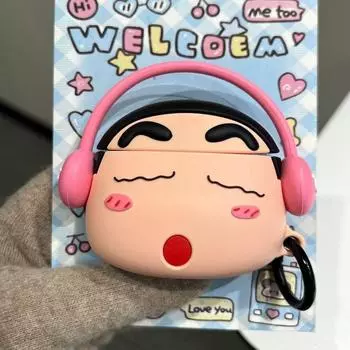 to Music Xiaoxin for Vivotws4 Earphone Case Vivotws3e Protective Case Iqootwsair2 Silicone 1I Cartoon Tws2 Niche Style Air3pro Soft Case A4/A3 Couple vivo tws 4 Pink Listen to Music Xiao Xin