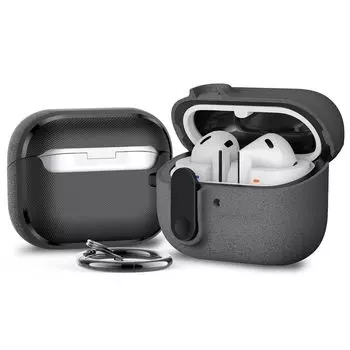 to Samsung Galaxy Buds 3 Pro Earphone Case Drop-Resistant Lock Switch Minimalist Buds3 All-Inclusive Protective Case Protective Case Hard Case Samsung Galaxy buds3 pro Frosted Ash [Send Hook]]