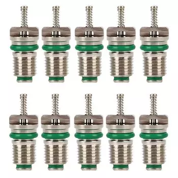 TOAURDA сердечник клапана кондиционера R134A автомобильный кондиционер комплект из 10 сменных деталей автомобильного кондиционера аксессуары для ремонта сердечника клапана