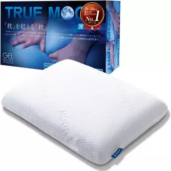 tobest Пена с эффектом памяти из геля и пены с эффектом памяти Новая пена с эффектом памяти для сна, позволяющая переворачиваться и спать, поставляется с эксклюзивной подушкой True Moon 43 x 63 см, белый