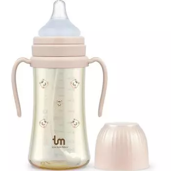 Toby & Molly PPSU Dotram Чашка соломенная 280мл, розовый, 1 шт.