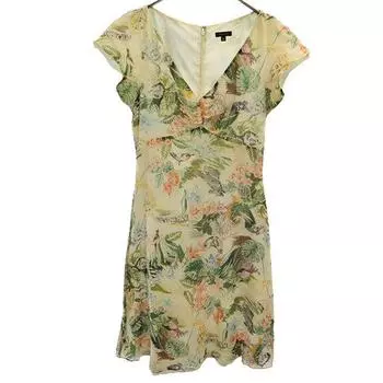 TOCCA Overall handle Short sleeve one piece White system French sleeve Women Used