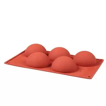 Точечный силиконовый полусферический мусс для выпечки большой полукруглый силиконовый продукт форма для торта часть дырка десерт 29.3cm * 17cm * 3.7cm коричневый