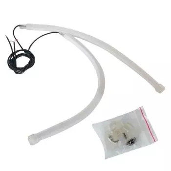 Tochi Wish Universal LED Silicone Tube Tape Light Position Waterproof Car Exterior Interior 30cm Set of 2 Red