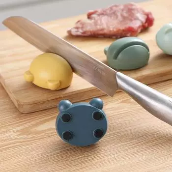 Точильный камень бытовая точилка для кухонных ножей мини симпатичный нескользящий кухонный многофункциональный инструмент точильный брусок
