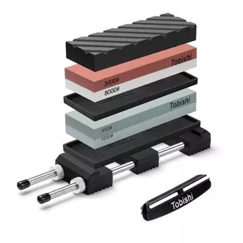 точильный камень для заточки и с поверхностью из нержавеющей стали и фиксированным углом Включает и финишную обработку, идеально подходит для заточки ножей и дома Двусторонний