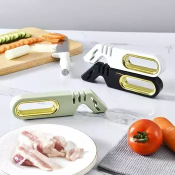 Точильный камень Yousheng 4-в-1, экономящий труд, вольфрамовая сталь, легкоочищаемые ножницы, точильный камень, бытовые принадлежности белый