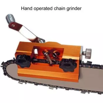 Точилка для бензопилы с гаечными ключами Компактный размер Съемный портативный набор приспособлений для заточки зубов цепной пилы с ручным управлением