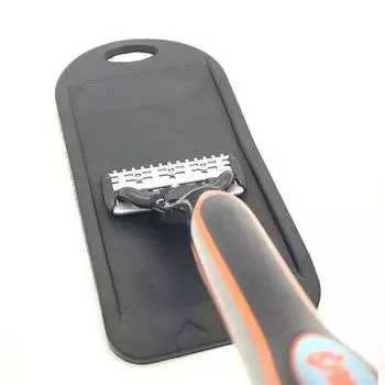 Точилка для бритвенных лезвий Продлевает срок службы бритвенных лезвий Силиконовый легкий в очистке Безопасный крем для бритья Идеальный инструмент для чистого бритья для мужчин чёрный