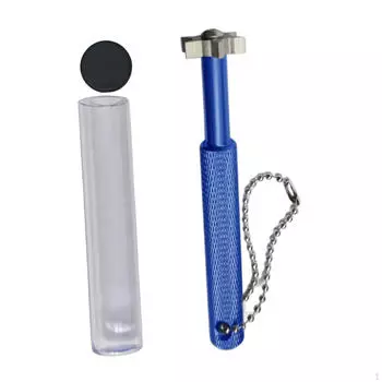 Точилка для канавок для гольф-клюшек с 6 головками, эффективный компактный инструмент для очистки и восстановления канавок, портативный для оптимального синий