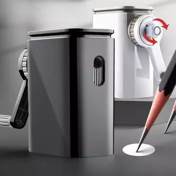 Точилка для карандашей для набросков, точилка для угольных карандашей, точилка для карандашей для студентов-художников, толстая и тонкая, регулируемая чёрный