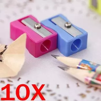 Точилка для карандашей, любимая мини-точилка для ножей и карандашей среди школьников, канцелярские принадлежности