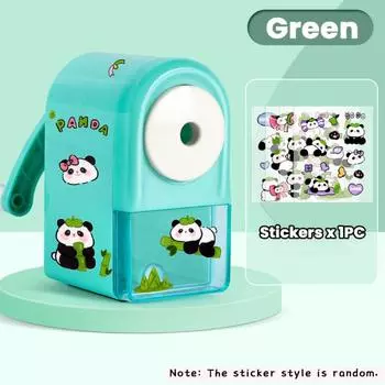 Точилка для карандашей с антипригарным грифелем, ручная, точилка с ручным приводом для студентов зелёный