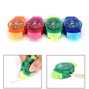 Точилка для карандашей с ластиками часами