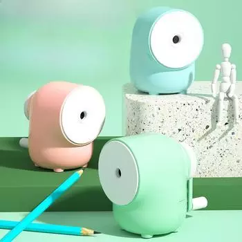 Точилка для карандашей Точилка для ручек для учеников начальной школы Детские канцелярские принадлежности Ручной рубанок Карандашная машинка синий