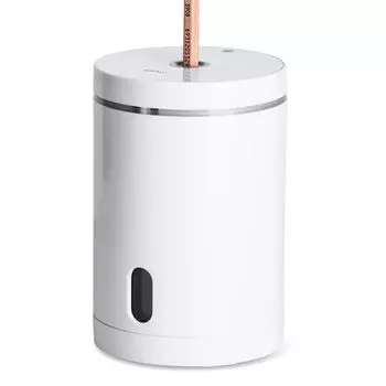 Точилка для карандашей Umimile, электрическая, перезаряжаемая, автоматическая, точилка для карандашей, высокоскоростная, со спиральным лезвием, компактная, простая в использовании, подарочная, цветная белый