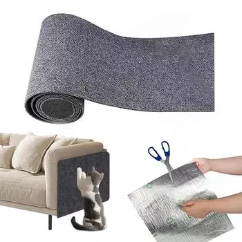 Точилка для когтей, аксессуары для кошек, когтеточка, самоклеящийся коврик, когтеточка, защитный коврик для дивана, скребок, башня, дерево 30x100cm хаки