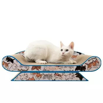 Точилка для кошачьих когтей Точилка для когтей Картонная большая диван-кровать Nyan Nail Sofa L (Летающий кот)