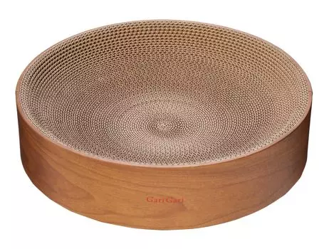 точилка для ногтей, встроенная в Garigari Dish Light [Популярная - Garigari, мурлыкающая, в форме ступки, экономичный тип] (Коричневое дерево)