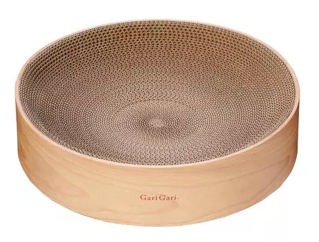 точилка для ногтей, встроенная в подставку Garigari [Популярная - Garigari, мурлыкающая, в форме ступки, экономичный тип] (натуральная древесина)