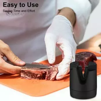 Точилка для ножей 15/20 градусов Профессиональная роликовая точилка для ножей Легкая заточка ножей Кухонный инструмент для домашнего ресторана серый