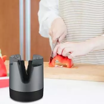 Точилка для ножей 15/20 градусов Профессиональная роликовая точилка для ножей Легкая заточка ножей Кухня серый