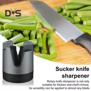 Точилка для ножей 15/20 градусов Профессиональная роликовая точилка для ножей Легкая заточка ножей Кухонный инструмент для домашнего ресторана серый