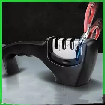 Точилка для ножей, 4 этапа в 1, профессиональный точильный камень, кухонный точильный камень, алмаз, тонкая шлифовальная машина для ножниц, шлифовальный инструмент для шеф-повара M