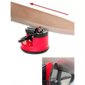 Точилка для ножей на присоске, профессиональная точилка для ножей, шлифовальный камень, вольфрамовый Afilador De Cuchillo, кухонный инструмент M красный
