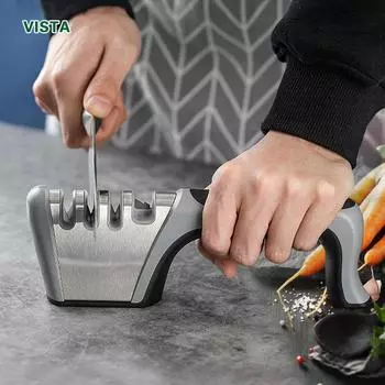 Точилка для ножей Профессиональный точильный камень Точильный камень 4 ступени Кухонные ножи Ножницы Точильный камень Бытовой Ship within 24 hours черный серый