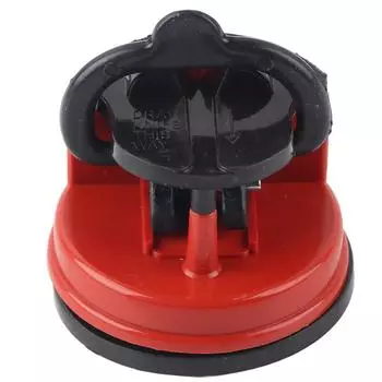 Точилка для ножей, ручная точилка для ножей, инструмент для заточки ножей с присоской для KitchenRed красный