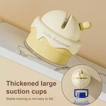 Точилка для ножей с прочным присоской Карманный поварской нож и точилка для ножей Заточка Hands Free Точилка для ножей Инструмент для заточки ножей