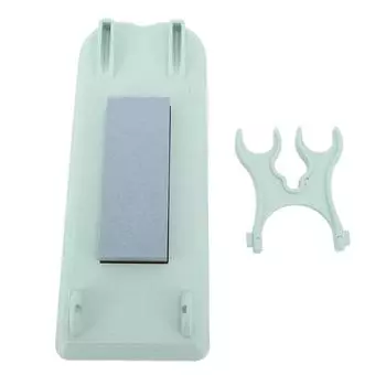 Точилка для ножей с точильным камнем, противоскользящий двухсторонний точильный камень, точильные камни для кухни