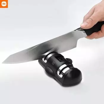 Точилка для ножей Xiaomi Mijia Huohou, заточка одной рукой, супервсасывающий точильный камень, кухонные инструменты