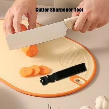 Точилка для ножей Yousheng 4 в 1 Профессиональный инструмент для стальных лезвий Быстрая заточка Мастер-точилки для кухонных ножей Простота в использовании Выбор подарка чёрный