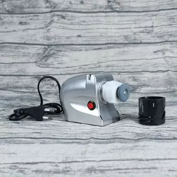 Точилка для разделочных ножей, точилка для хлеба, электрическая, компактная, быстрая 14.00X8.50X6.00CM серебряный