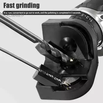 Точилка для сверл Высокая твердость Быстрая заточка Многоразовая простая в использовании Многоцелевая заточка для сверл чёрный