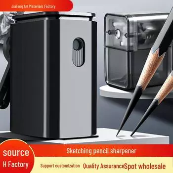 Точилка для угольных карандашей и карандашей для эскизов с ручным приводом и автоматической подачей для студентов художественных вузов