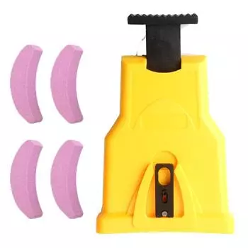 Точилка для зубьев бензопилы с 4 шлифовальными камнями для цепи с двумя отверстиями 14/16/18/20 дюймов