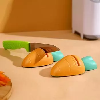 Точилка Lovely Carrot Mini Home Furnishing Originality Tool Kitchen Knife Stone