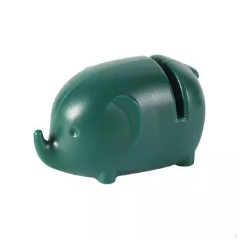 Точилка в форме слона, матовый камень, мультяшная посуда, портативный кухонный инструмент для заточки, мини-резак зелёный