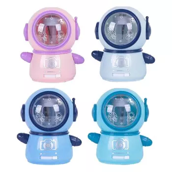 Точилки для карандашей мультфильм милый безопасный гибкий электрический карандаш точилка для классной комнаты дома Purple Blue