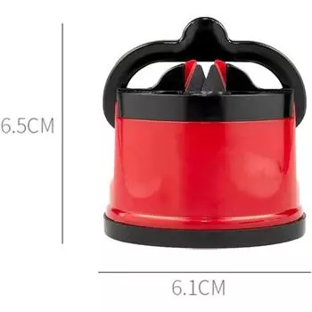 Точилки для кухонных ножей с присоской, точилка для ножниц, карманный инструмент для заточки ножей, подходящий для большинства типов лезвий красный