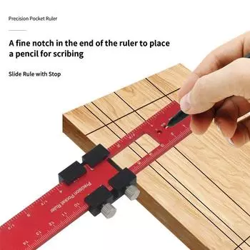Точная линейка для выравнивания, плотницкий разметочный инструмент для универсальных проектов по деревообработке 20cm